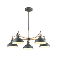 подвесная люстра odeon light lurdi 3329/5 черная в Нижнекамске