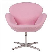кресло swan chair светло-розовое в Нижнекамске