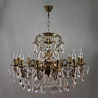 подвесная люстра ambiente alicante 8888/12 pb new leaf бронза в Нижнекамске