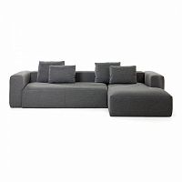 диван blok sofa 3 правый угол темно-серый от la forma (ex julia grup) в Нижнекамске