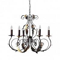 люстра 4962/6_v0580 от mm lampadari коричневая в Нижнекамске