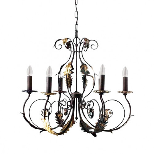 люстра 4962/6_v0580 от mm lampadari коричневая в Нижнекамске