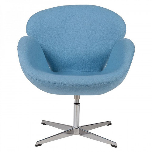 кресло swan chair шерсть голубое в Нижнекамске