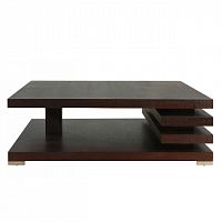столик журнальный milano dark brown коричневый в Нижнекамске