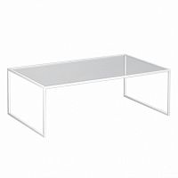 стол журнальный london lite white прозрачное стекло в Нижнекамске