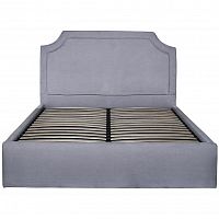 кровать двуспальная 160х200 серая из велюра regina в Нижнекамске