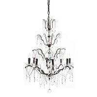 люстра maria theresa grande 8 lamps чёрная, прозрачная в Нижнекамске