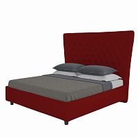 кровать подростковая с каретной стяжкой 140х200 красная quicksand в Нижнекамске