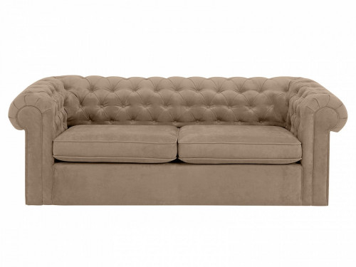 диван chesterfield прямой бежевый 105х208 в Нижнекамске