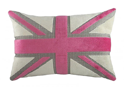 подушка с британским флагом pink velvet в Нижнекамске