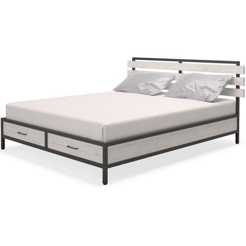 кровать двуспальная 160х200 белая neo loft в Нижнекамске
