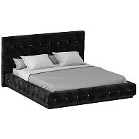кровать двуспальная 160х200 черная kristal black в Нижнекамске
