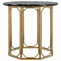 стол журнальный gold hc06 gloss черный, золотой в Нижнекамске