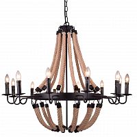 подвесная люстра arte lamp marsiglia a8956lm-12bk черная в Нижнекамске
