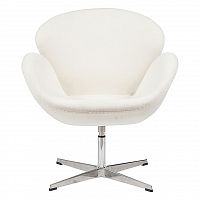 кресло swan chair белое в Нижнекамске