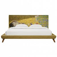 кровать двуспальная 160х200 желтая the kiss в Нижнекамске