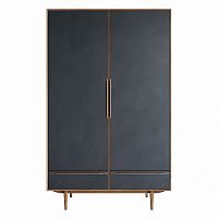 шкаф двустворчатый bruni black с двумя ящиками в Нижнекамске