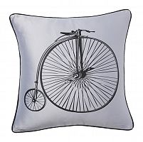 подушка с ретро-велосипедом retro bicycle grey в Нижнекамске