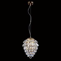 подвесной светильник crystal lux charme sp3+3 led gold/transparent в Нижнекамске