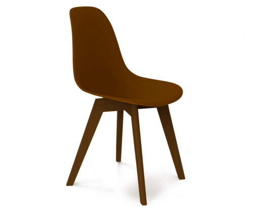 стул dsw коричневый s39 (eames style) в Нижнекамске