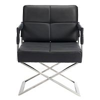 кресло aster x chair кожа черное в Нижнекамске