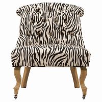 кресло amelie french country chair черно-белое в Нижнекамске