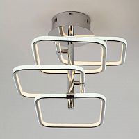 потолочная светодиодная люстра eurosvet spencer 90067/4 хром в Нижнекамске