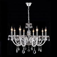 подвесная люстра crystal lux glamour sp-pl8 белая в Нижнекамске
