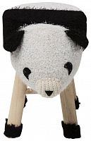 kare design пуф panda, коллекция "панда" 40*35*27, полиэстер, полиуретан, сосна, белый в Нижнекамске