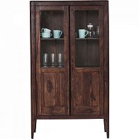 шкаф-витрина brooklyn walnut коричневый 100x40 в Нижнекамске