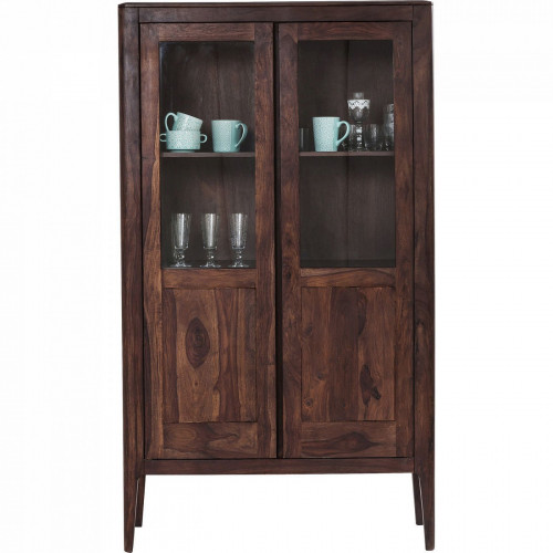 шкаф-витрина brooklyn walnut коричневый 100x40 в Нижнекамске