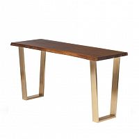 консоль wood&steel коричневая, золото в Нижнекамске