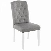 стул деревянный menson white / fabric pebble в Нижнекамске