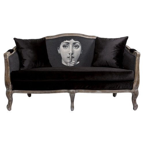 диван «секрет» fornasetti прямой черный в Нижнекамске