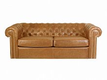 диван chesterfield прямой светло-коричневый в Нижнекамске