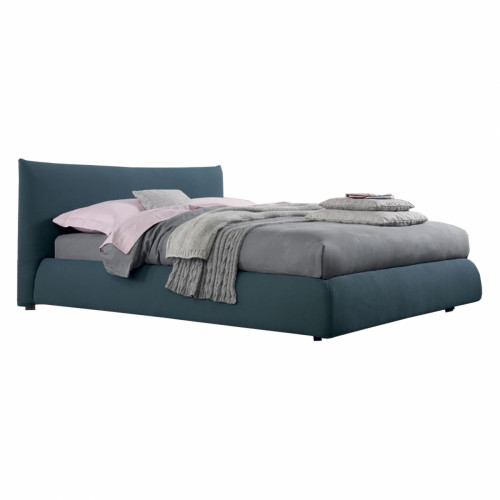 кровать двуспальная 180х200 голубая pillow fit в Нижнекамске