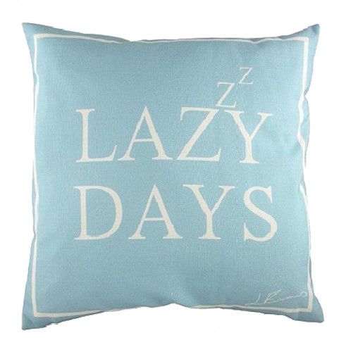 подушка с надписью lazy days в Нижнекамске