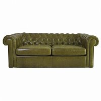 диван chesterfield двухместный прямой оливковый в Нижнекамске