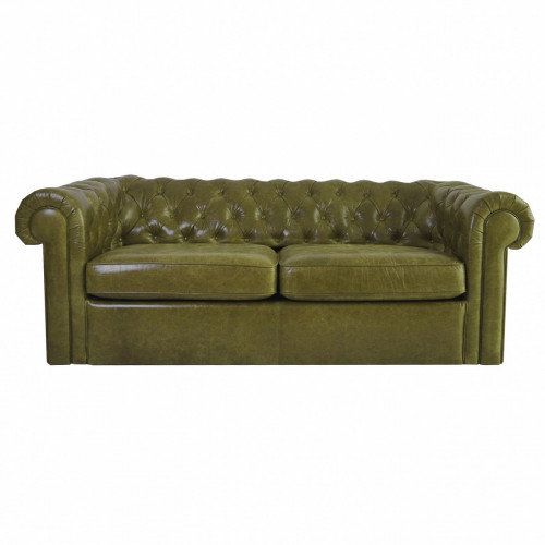 диван chesterfield двухместный прямой оливковый в Нижнекамске