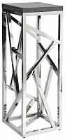 консоль geometric высокая 40x40x110 металл, серая столешница в Нижнекамске