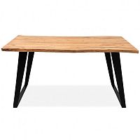 большой обеденный стол дживан life black из массива дерева 150x90 в Нижнекамске