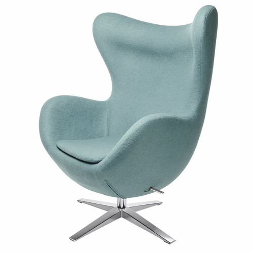 кресло egg chair светло-голубое в Нижнекамске