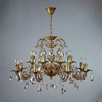 подвесная люстра ambiente alicante 8888/8+8 ab tear drop бронза в Нижнекамске