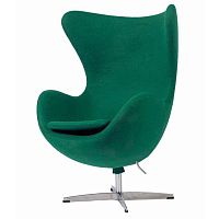 кресло egg chair темно-зеленое в Нижнекамске