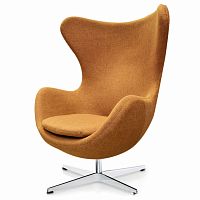 кресло egg chair темно-коричневое в Нижнекамске
