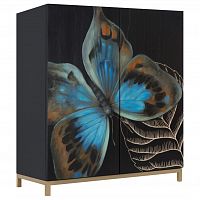 комод butterfly черный в Нижнекамске