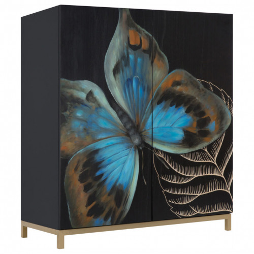 комод butterfly черный в Нижнекамске