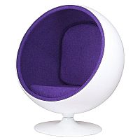 кресло eero ball chair бело-фиолетовое в Нижнекамске