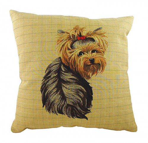 подушка с фото йоркширского терьера yorkie sitting в Нижнекамске