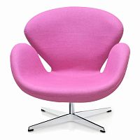 кресло swan chair розовое в Нижнекамске